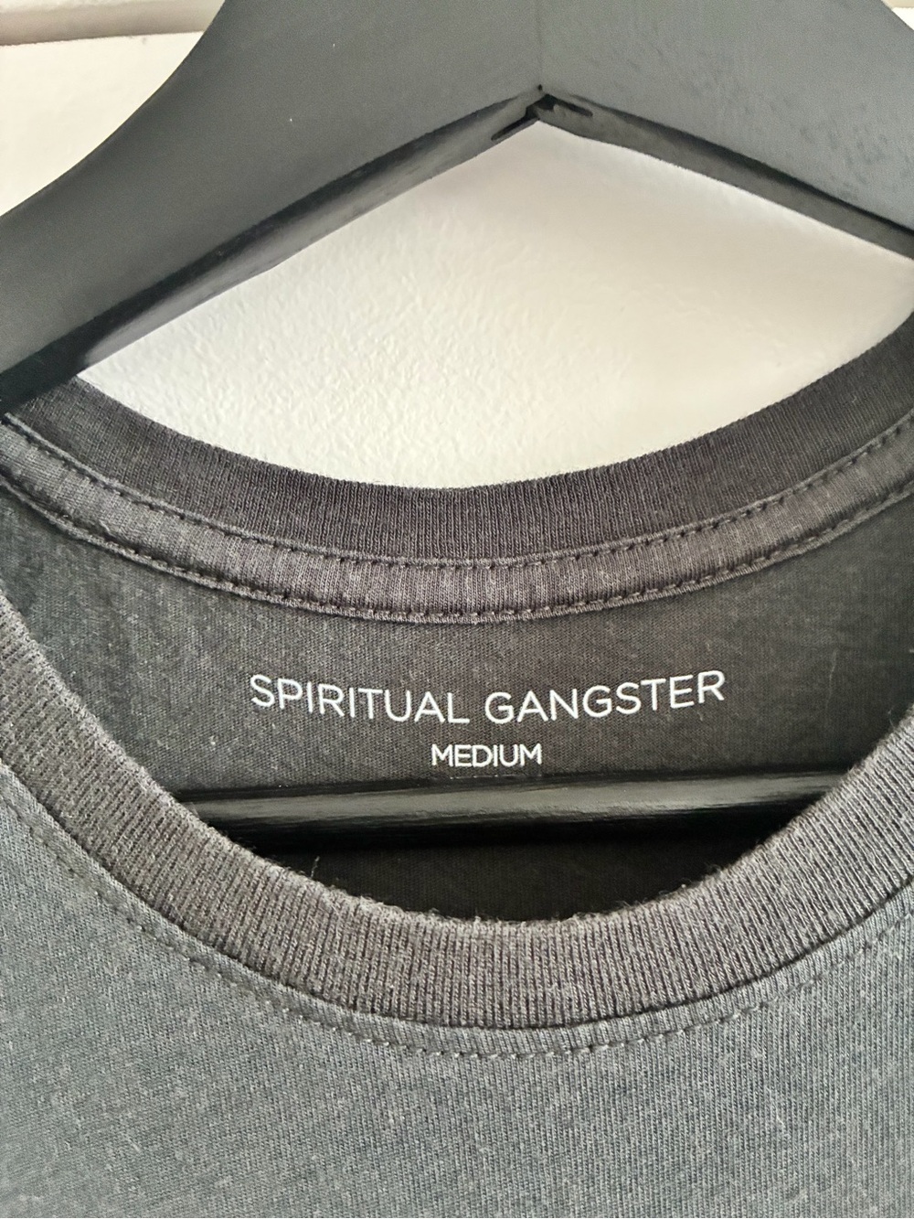 Spiritual Gangster -  Black Graphic Muscle Tank - Hamsa Eye Print - Picture 4 of 5
